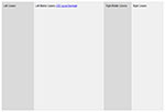 CSS Layouts Fixed Width 4 Column